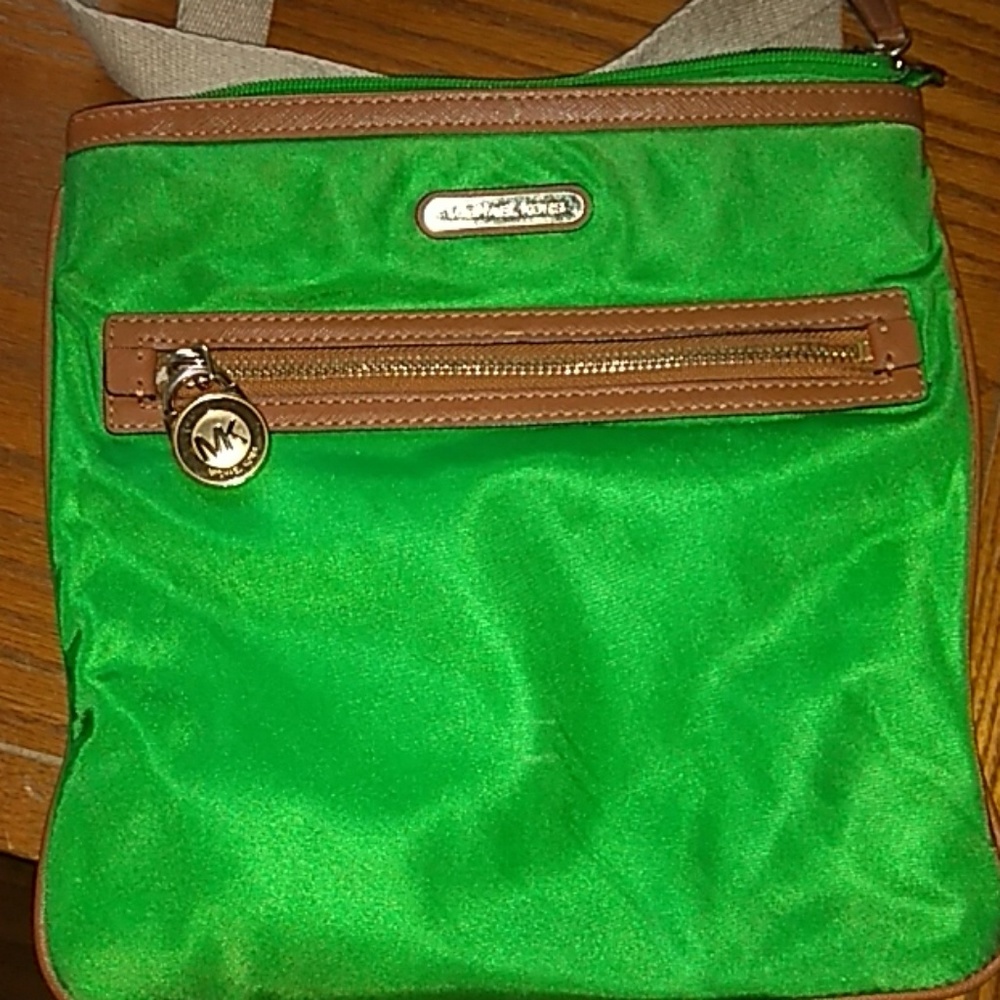 Green Michael Kors crossbody bag